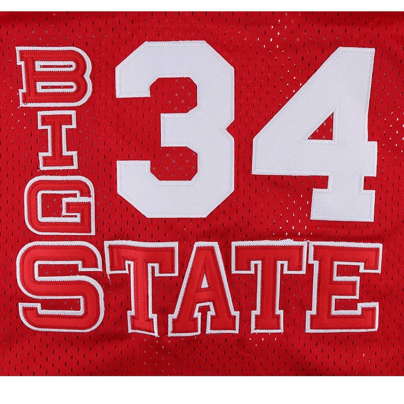 MESOSPERO Jesus Shuttlesworth 34 Lincoln High School Basketball Jersey 90s Hip Hop Clothes for Party Men He Got Game Movie Jersey (Red, Large) - Image 4